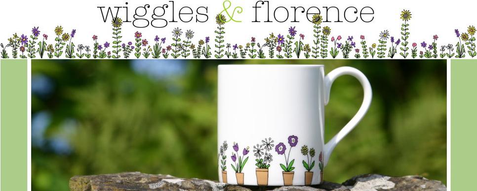 wiggles and florence flower pots mug