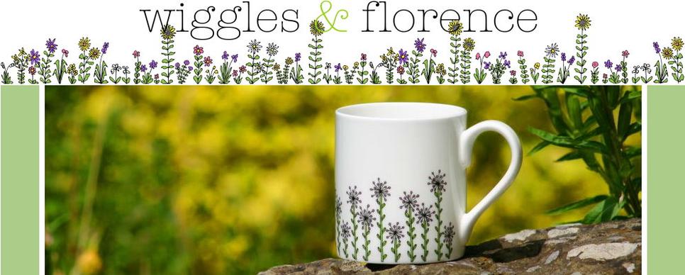 wiggles and florence Alliums mugs