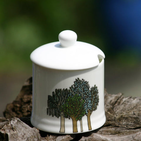 Trees Sugar/Jam Pot with lid