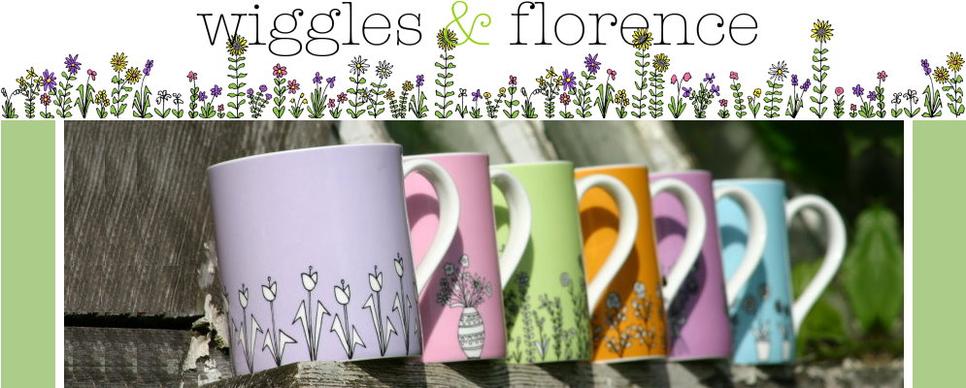 wiggles and florence coloured mugs
